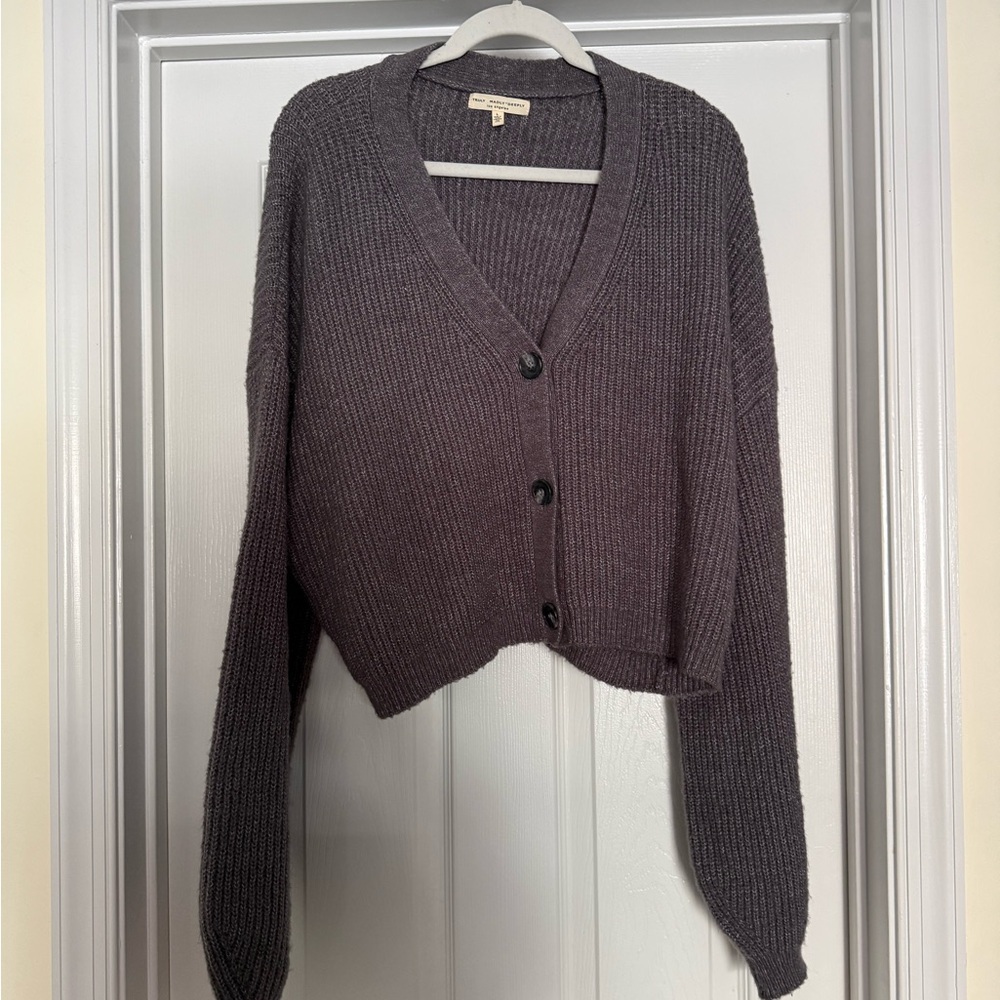 Truly Madly Deeply Charcoal Cardigan